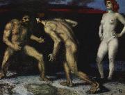 Franz von Stuck Der Kampf ums Weib Spain oil painting artist